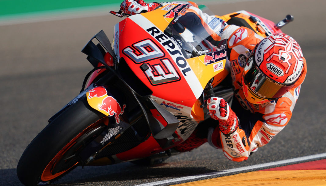 Motogp Marc Marquez Captures Pole Position At Motorland Aragon