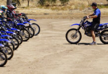 Rich Oliver (right) instructing at a Kids Ride and Wrench Camp at the Mystery School. Photo courtesy Rich Oliver's Mystery School.