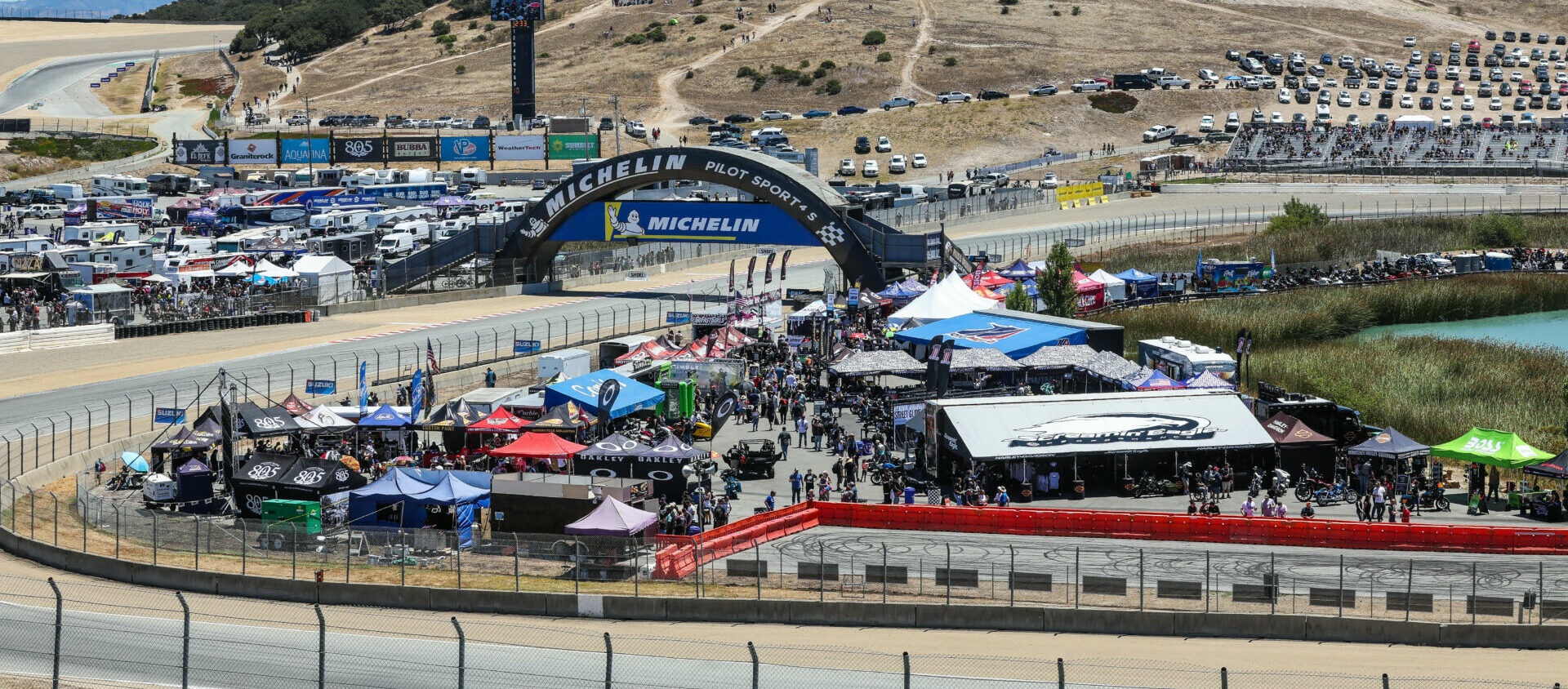 Spectator attendance for the MotoAmerica event at WeatherTech Raceway Laguna Seca was up year-over-year. Photo by Brian J. Nelson.