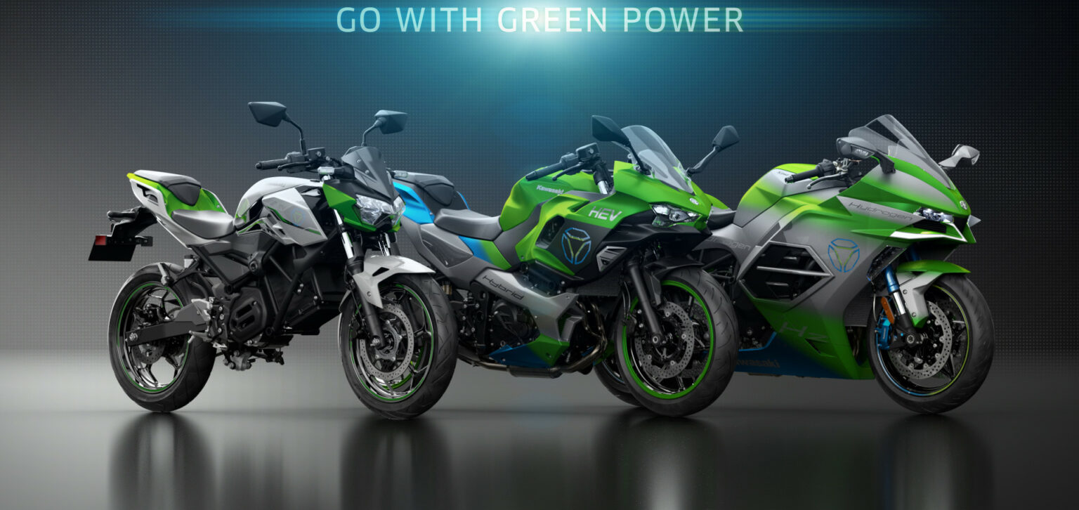 Kawasaki Introducing Electric Sportbikes In 2023 & A Hybrid In 2024