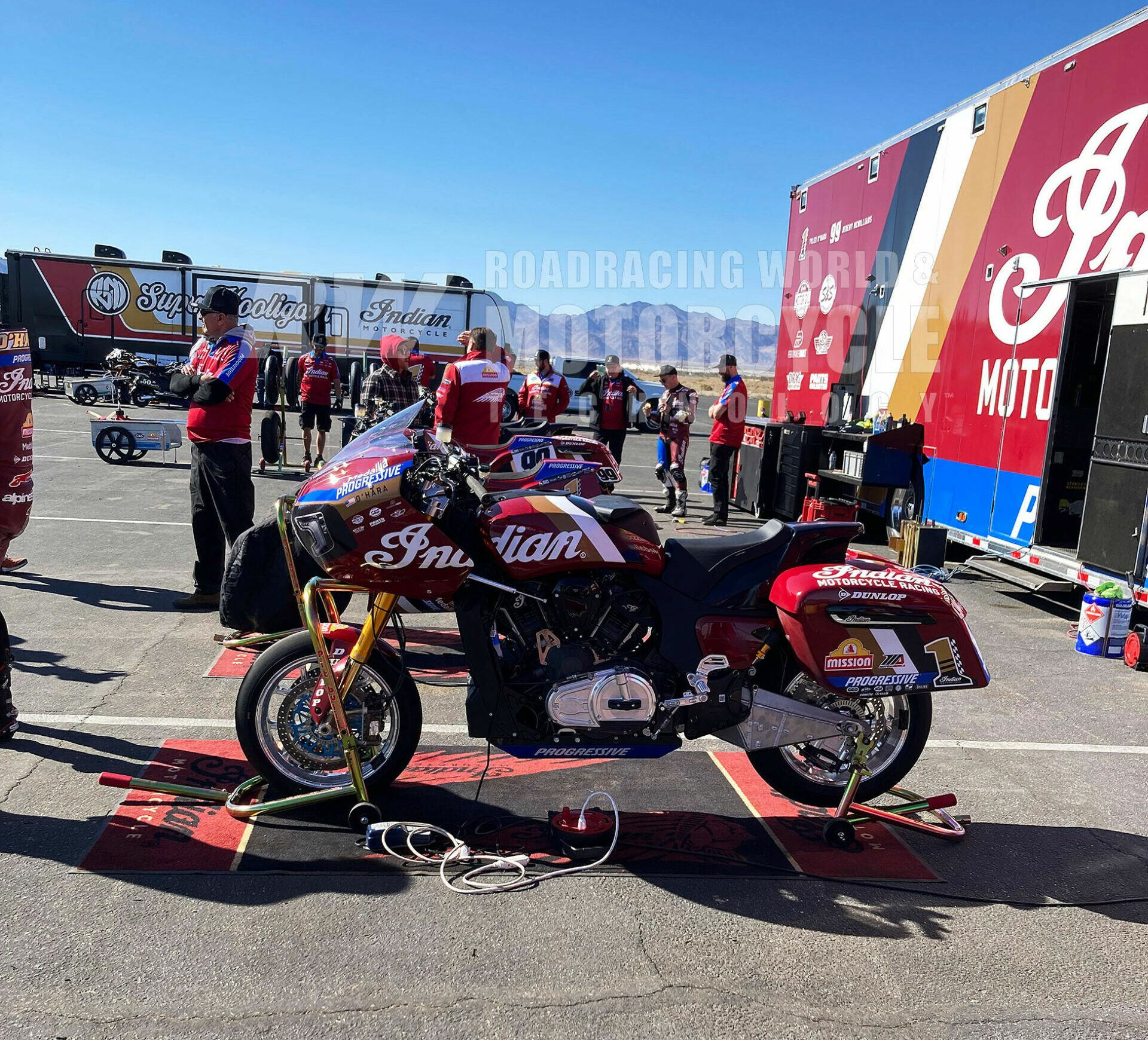 MotoAmerica Riding Indian's Challenger King Of The Baggers Racebike