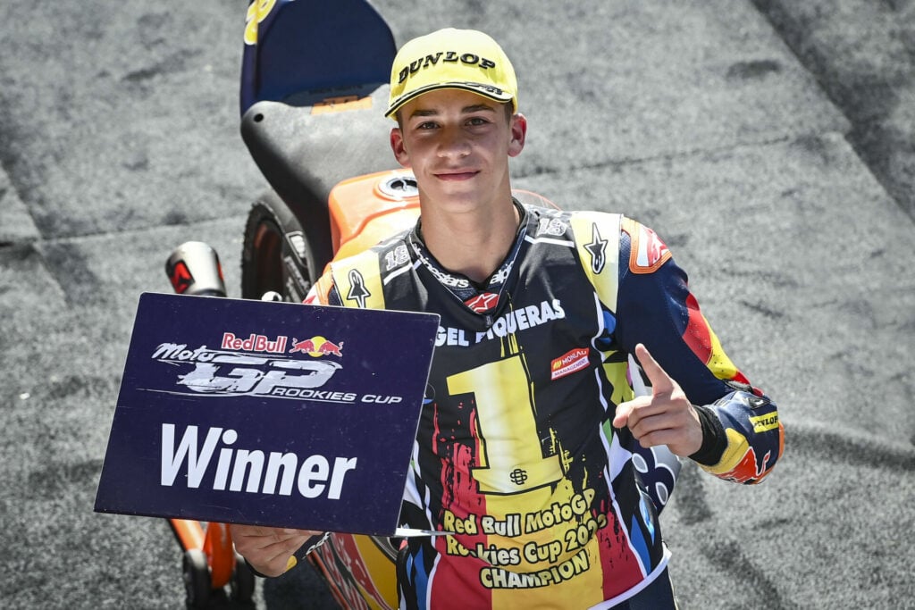 Angel Piqueras, the 2023 Red Bull MotoGP Champion. Photo courtesy Red Bull.