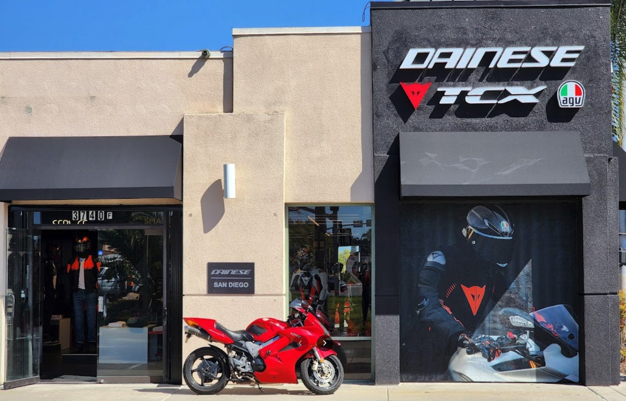 Dainese's newest store, in San Diego, California. Photo courtesy Dainese.
