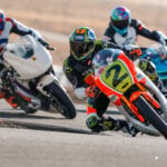 Heath Cofran (2) and friends have started a new track day organization catering to smaller motorcycles. Photo courtesy Compact Octane.