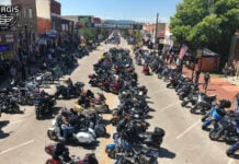 Main Street in Sturgis, South Dakota, as seen during the annual motorcycle rally. Photo courtesy AFT.