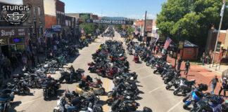 Main Street in Sturgis, South Dakota, as seen during the annual motorcycle rally. Photo courtesy AFT.