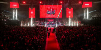 Ducati celebrated its 2023 World Championships with a "Campioni in Festa" at the Unipol Arena in Bologna, Italy. Photo courtesy Ducati.