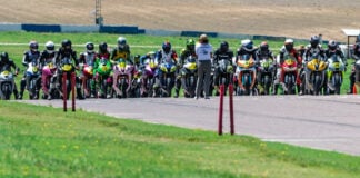 The Novice GTO grid at a previous Motorcycle Roadracing Association (MRA) event. Photo by Kelly Vernell, courtesy MRA.