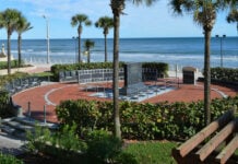 The Daytona 200 Monument, in Daytona Beach, Florida. Photo courtesy Daytona200Monument.com.