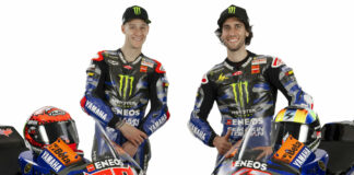 Monster Energy Yamaha MotoGP riders Fabio Quartararo (left) and Alex Rins (right). Photo courtesy Monster Energy Yamaha.