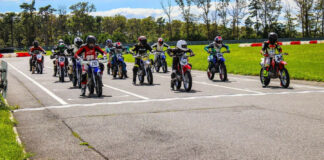 A grid at a NJminiGP race at New Jersey Motorsports Park in 2021. Photo courtesy NJminiGP.