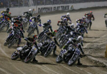 The start of the AFT SuperTwins main event at Daytona Short Track II in 2023. Photo by Scott Hunter, courtesy AFT.