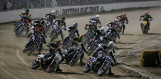 The start of the AFT SuperTwins main event at Daytona Short Track II in 2023. Photo by Scott Hunter, courtesy AFT.