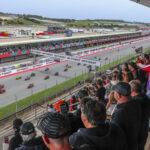 The start of the MotoGP race at Algarve International Circuit, in Portimao, Portugal. Photo courtesy Dorna.