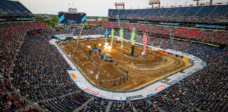 Nissan Stadium delivered great racing, dramatic setbacks, and a points lead change in all three of the championships. Photo courtesy Feld Motor Sports.