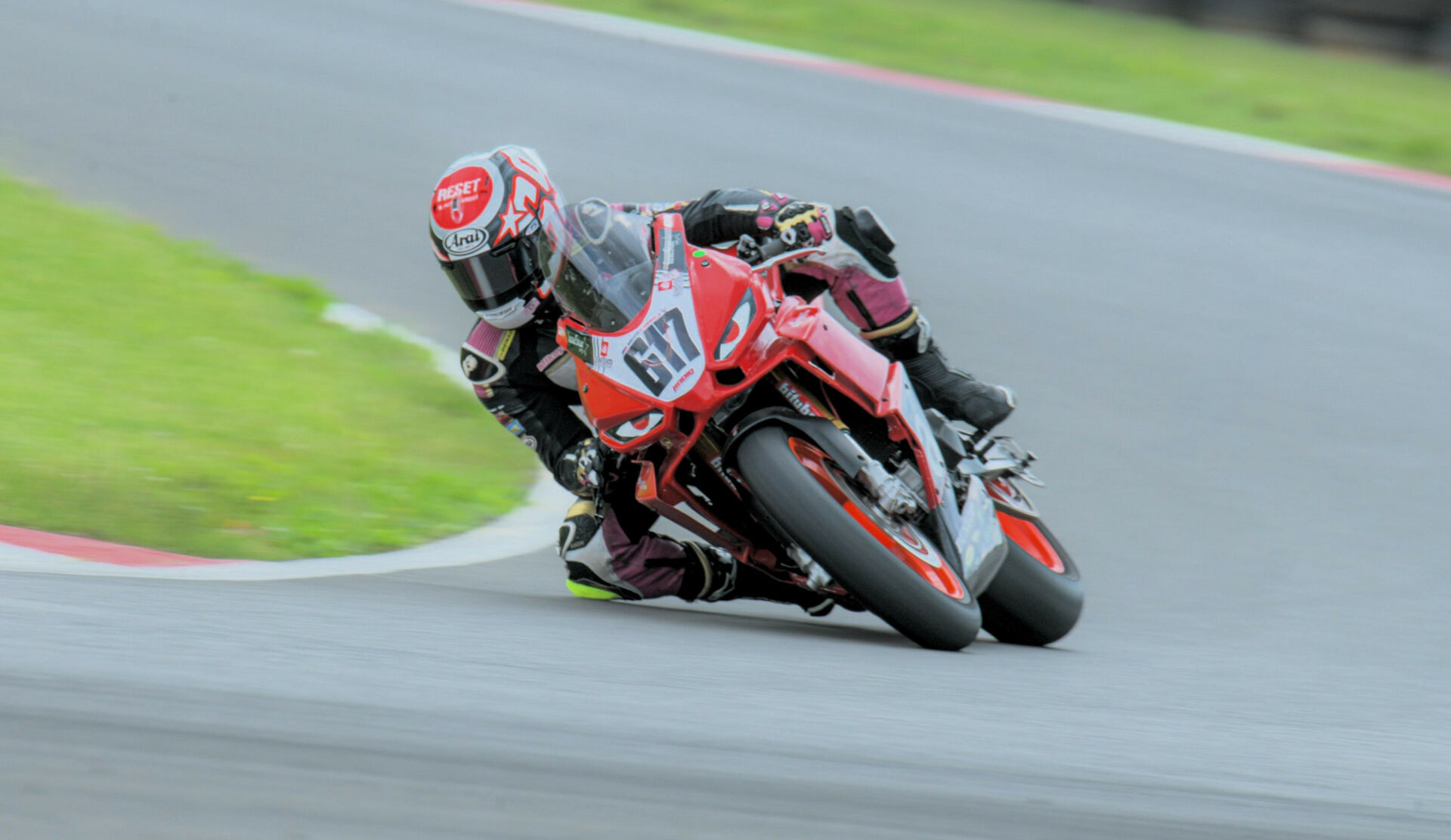 Mikayla Moore (617) had a chance to test her Rodio Racing – Powered by Robem Engineering Aprilia RS 660 last weekend at Summit Point Motorsports Park in preparation for her MotoAmerica BellissiMoto Twins Cup debut this weekend at Road America. Photo courtesy of Mikayla Moore.