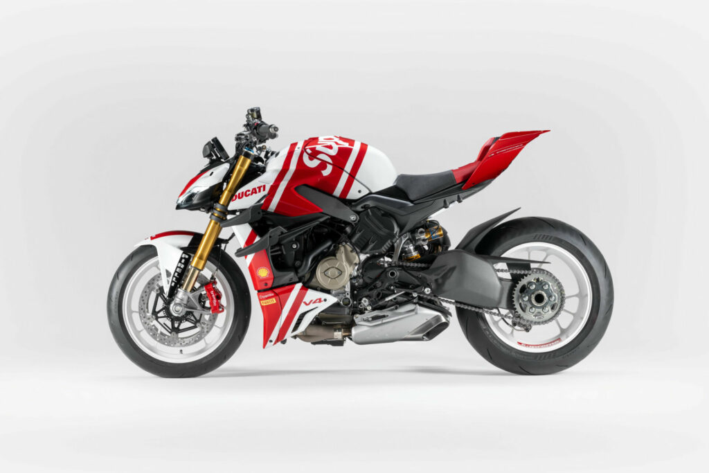 The left-side view of a limited-edition 2025 Ducati Streetfighter Supreme. Photo courtesy Ducati.