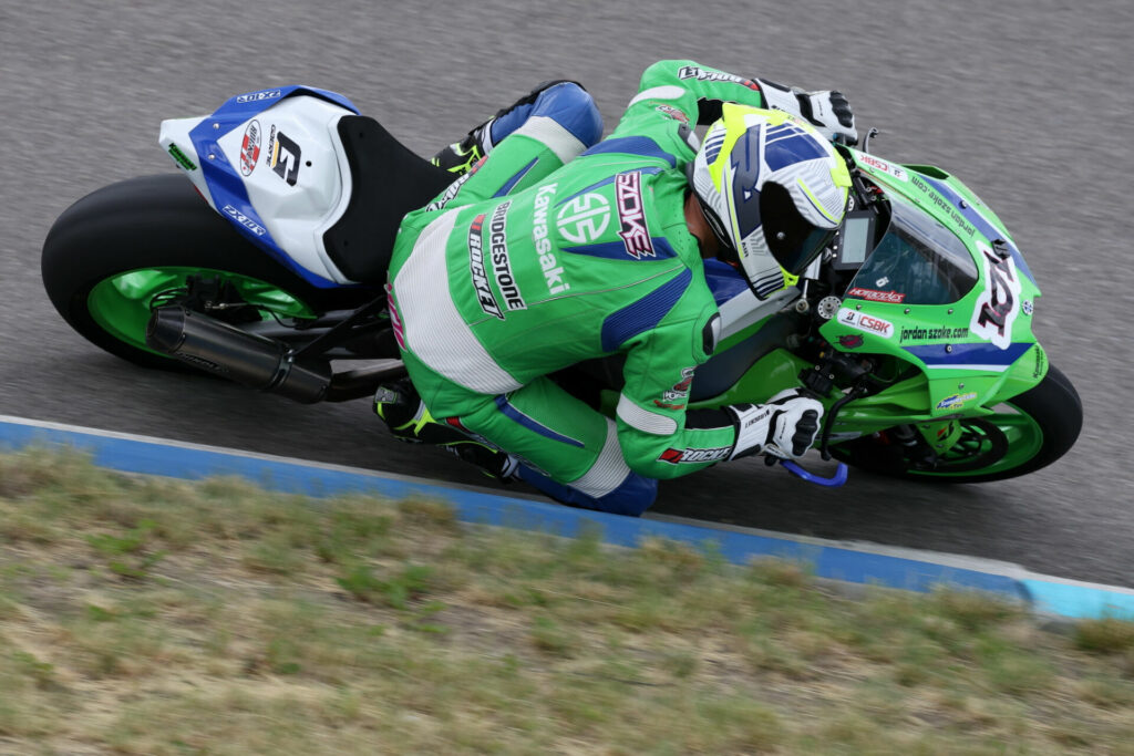 Jordan Szoke (101) claimed the second fastest lap at RMM during Monday's test day - slightly faster than the previous lap record at the circuit north of Calgary. Photo by Rob O'Brien, courtesy CSBK.