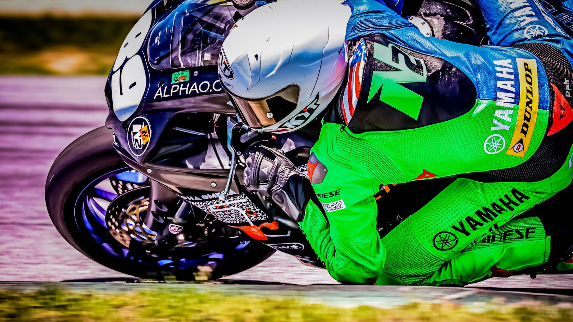 Blake Davis (89) on the Alpha Omega Rollers Yamaha YZF-R1. Photo by Apex Pro Photo, courtesy N2 Racing.