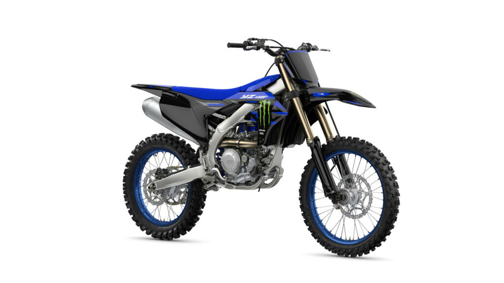 A 2025-model Monster Energy Yamaha Racing Edition YZ450F. Photo courtesy Yamaha Motor Corp., U.S.A.