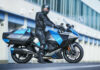 Kawasaki's Ninja H2-based hydrogen-fueled prototype motorcycle. Photo courtesy Kawasaki.