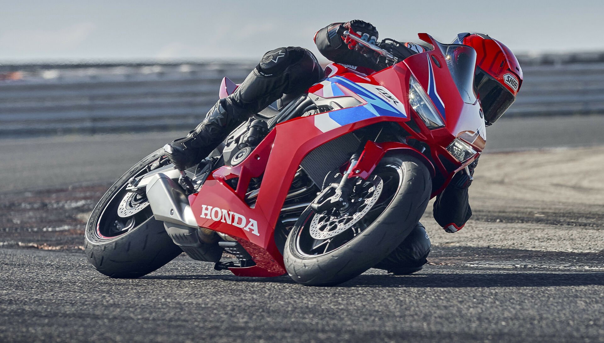 A Honda CBR650R that has been prepped for track use in action. Photo courtesy American Honda.