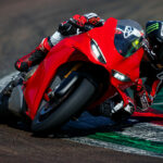 A 2025 Ducati Panigale V4 S being ridden by Francesco "Pecco" Bagnaia. Photo courtesy Ducati.