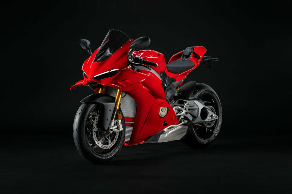 Rider ergonomics was factored into the design of the 2025 Ducati Panigale V4. Photo courtesy Ducati.