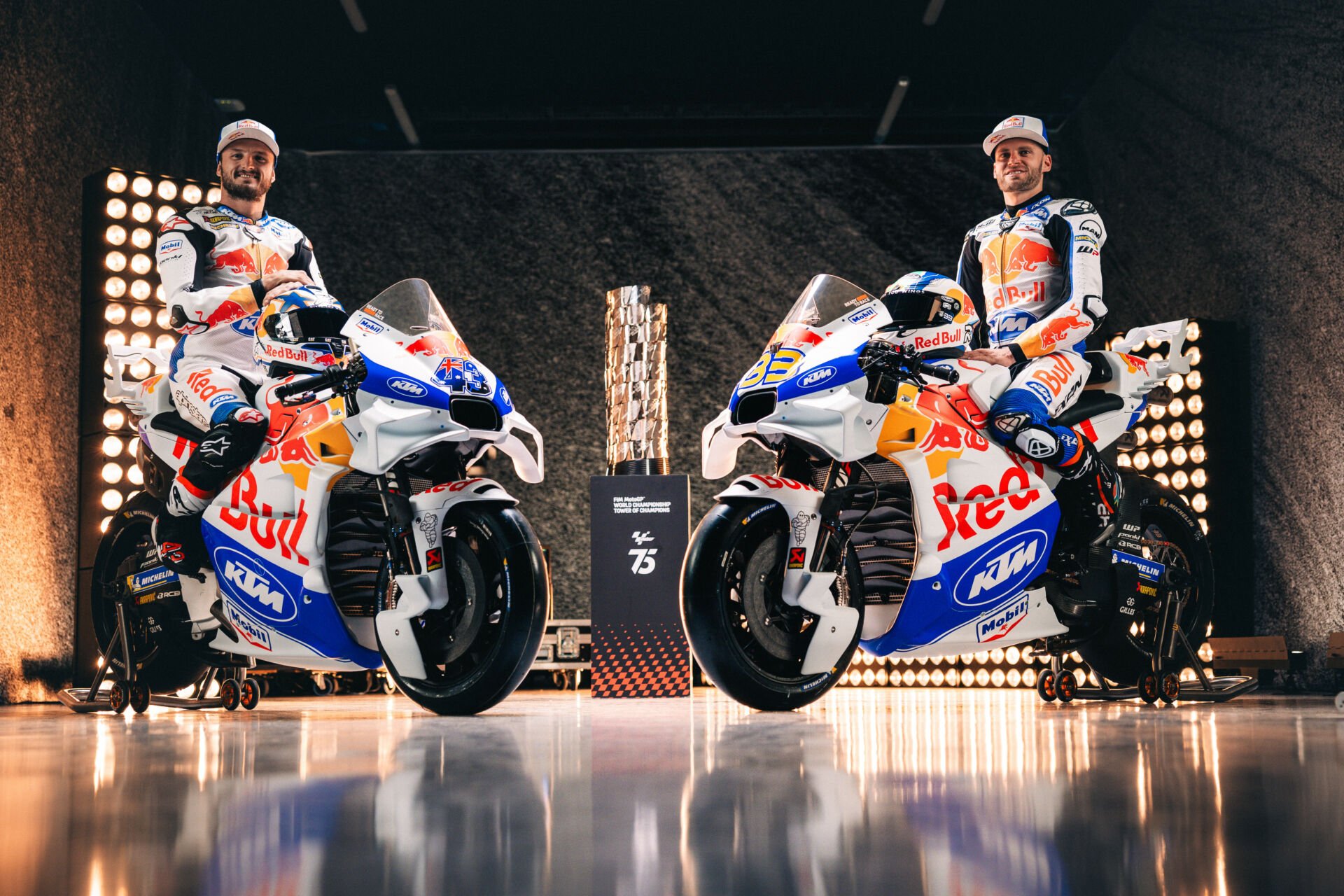 Red Bull KTM Factory Racing's Jack Miller (left) and Brad Binder (right). Photo courtesy KTM Factory Racing.