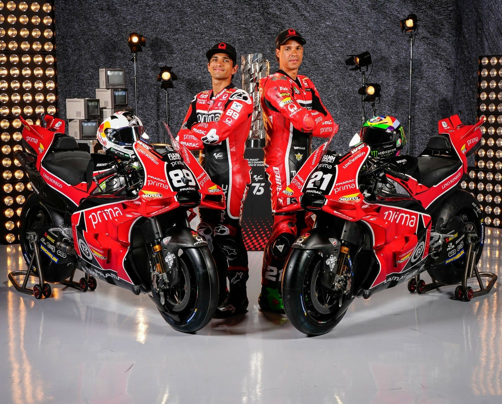 Prima Pramac Racing's Jorge Martin (left) and Franco Morbidelli (right). Photo courtesy Dorna.