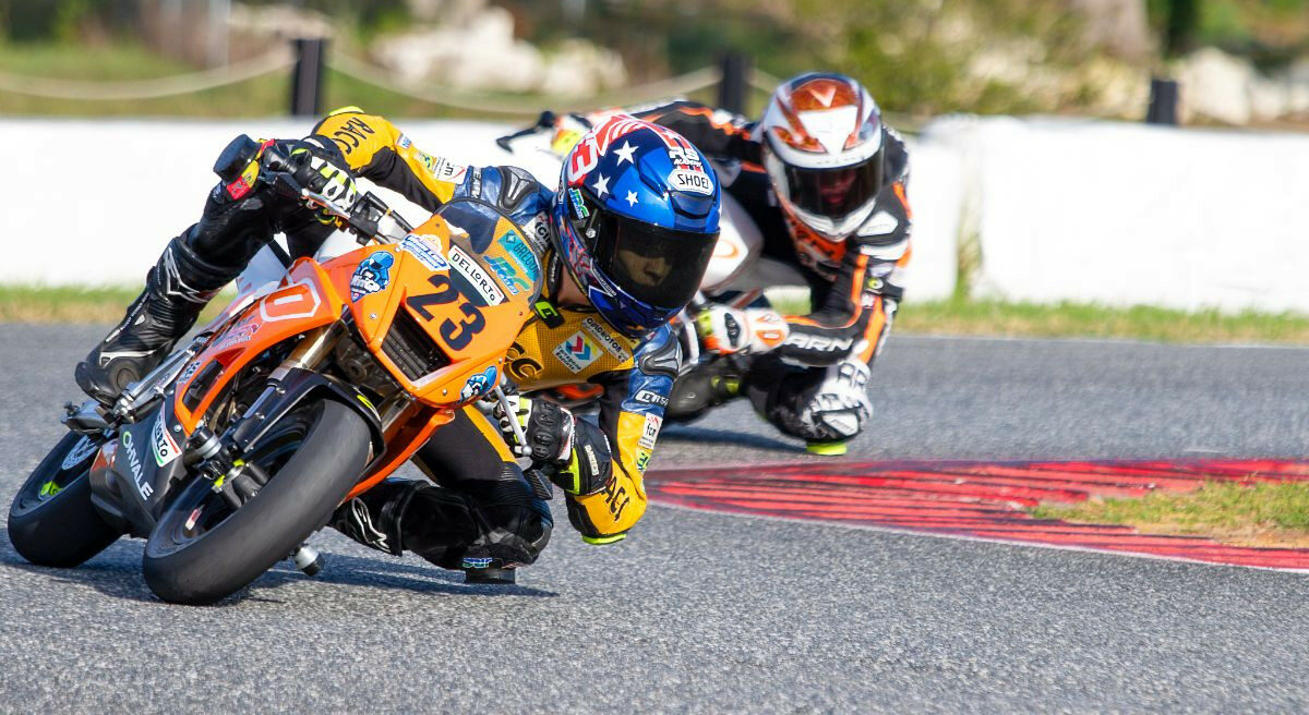 MotoAmerica Mini Cup racers will battle for AMA National Championships this coming weekend, August 9-11, in the Mission Mini Cup By Motul National Final at Road America's Briggs & Stratton Motorplex in Elkhart Lake, Wisconsin. Photo courtesy MotoAmerica.