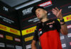 Alvaro Bautista speaking to the media Thursday at Algarve International Circuit, in Portimao, Portugal. Photo courtesy Dorna.