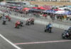 Cameron Beaubier (6) leads the start of MotoAmerica Superbike Race One at WeatherTech Raceway Laguna Seca in July 2023. Photo by Brian J. Nelson.