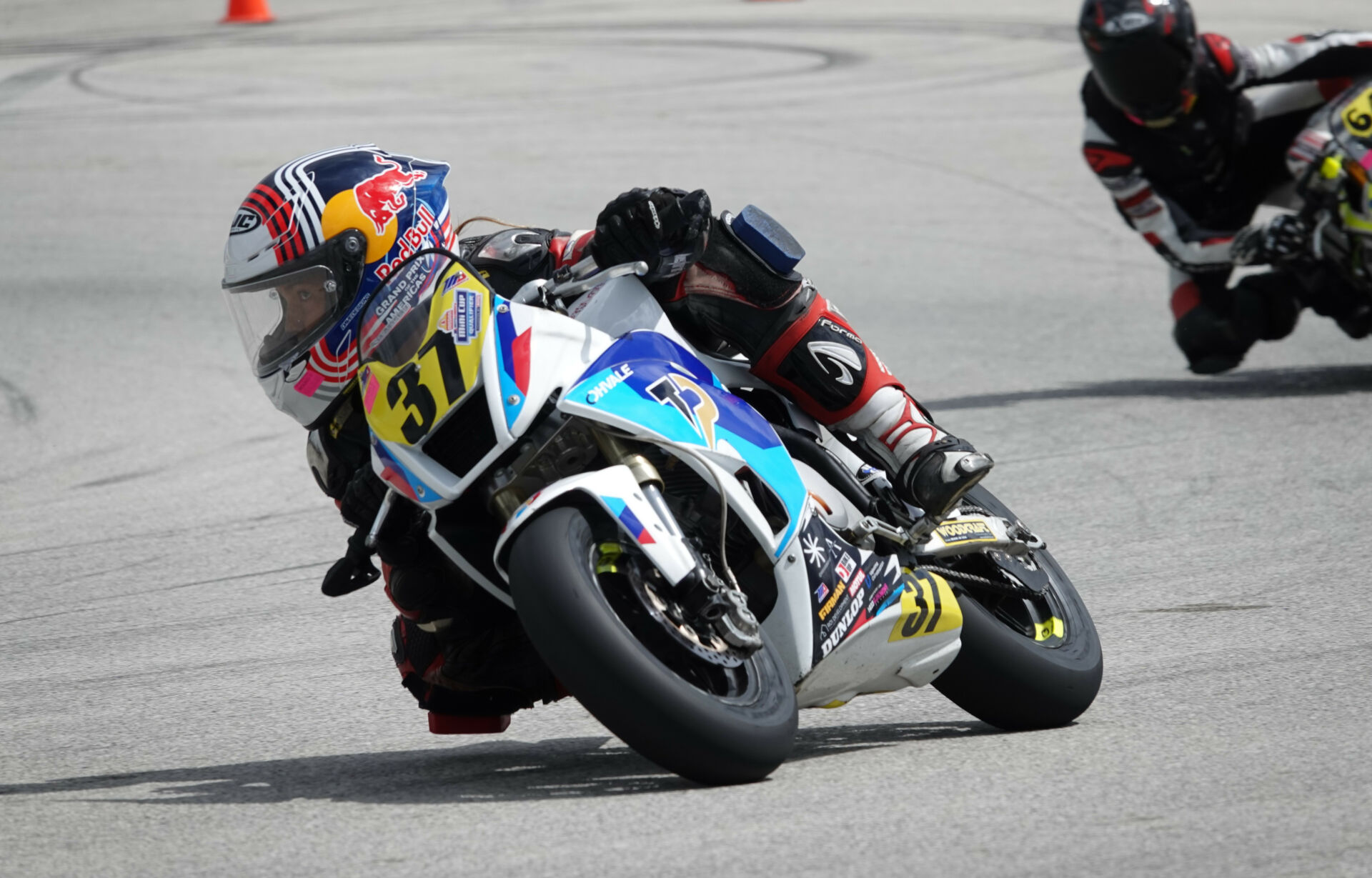 It was Gabriel Datis (shown here on his Ohvale) coming through in the Stock 110 class to win on his Kawasaki. Photo by Larry Lawrence, courtesy MotoAmerica.