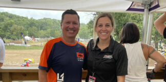 Incoming USMCA President Paul Puma and outgoing USMCA President Christy LaCurelle at Loretta Lynn’s Ranch in Hurricane Mills, TN. Photo courtesy USMCA.