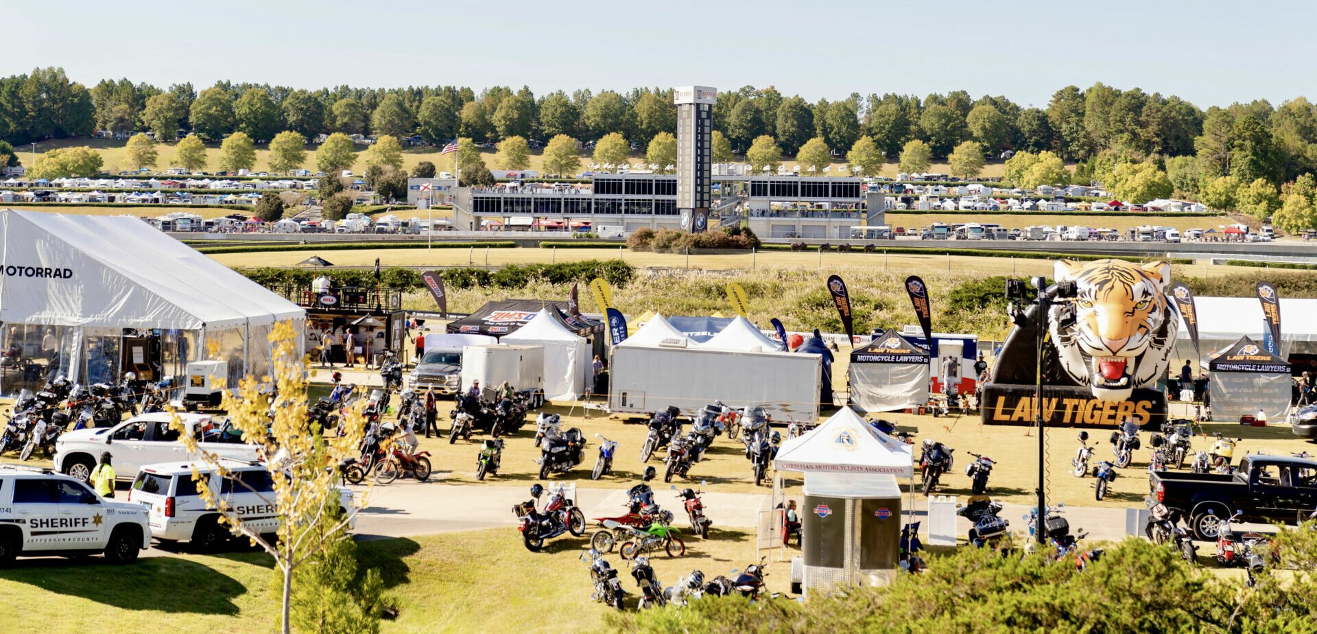 Barber Motorsports Park, as seen during the 2022 Barber Vintage Festival. Photo courtesy Barber Motorsports Park.