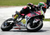 Mahdi Salem tucked the front end of his Ohvale early in race one on Saturday, but went on to take a comfortable win in the GP 190 class at Road America's Briggs & Stratton Motorplex in Elkhart Lake, Wisconsin. Photo by Larry Lawrence, courtesy MotoAmerica.