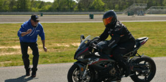 Mark Schellinger instructing the ChampStreet™ program. Photo courtesy Ride On Motorcycle Training.