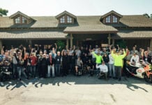 Participants gathered at the Moto Talbott Motorcycle Museum before heading out on the Fourth Annual "Rainey's Ride to the Races." Photo courtesy MotoAmerica.