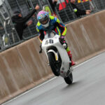 American Julian Correa (40) on British Talent Cup (BTC) Race Two at Oulton Park. Photo courtesy BTC.