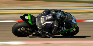 Anthony Norton (1) leads the field in the premier UtahSBA King of the Mountains race at round five of the Masters of the Mountains race series, presented by Utah Motorcycle Law, to remain unbeaten in 2024. Photo by Drive-By Shootings Photography, courtesy UtahSBA.