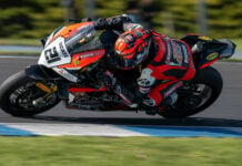 Josh Waters (21). Photo by RbMotoLens, courtesy ASBK.