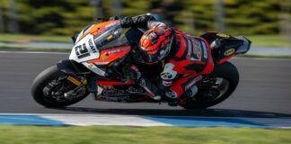 Josh Waters (21). Photo by RbMotoLens, courtesy ASBK.