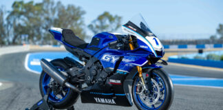 A 2025 Yamaha YZF-R1 GYTR track-only motorcycle. Photo courtesy Yamaha Motor Europe.