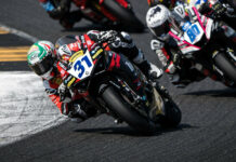 American Kayla Yaakov (31) in action on her Barni Racing Team Ducati Panigale V2 at Mugello. Photo courtesy Barni Racing Team.