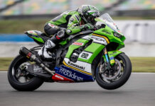 Alex Lowes (22). Photo courtesy Kawasaki Racing Team.