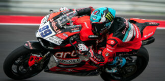 Adrian Huertas (99). Photo courtesy Aruba.it Racing Ducati.