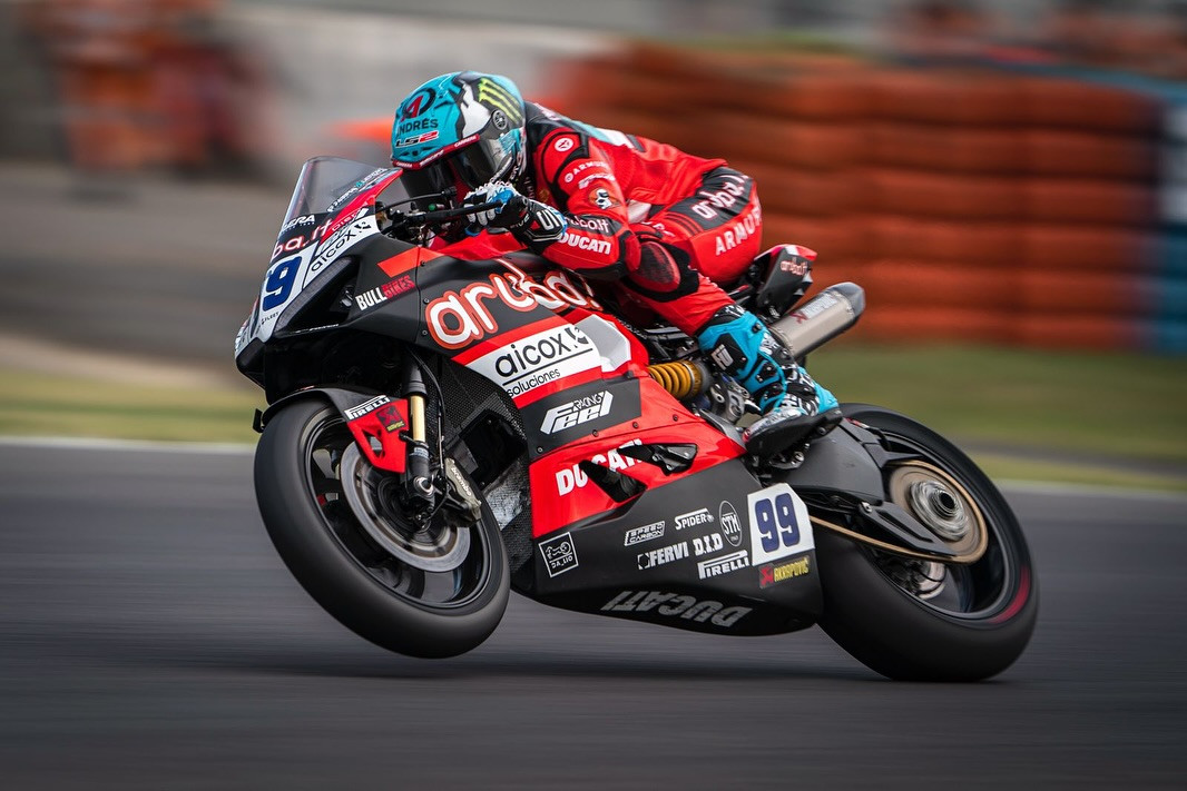 Adrian Huertas (99). Photo courtesy Aruba.it Racing Ducati.