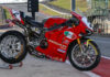 Josh Herrin's Fast By Ferracci-themed Warhorse HSBK Racing Ducati Panigale V4 R Superbike. Photo by Brian J. Nelson.