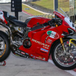 Josh Herrin's Fast By Ferracci-themed Warhorse HSBK Racing Ducati Panigale V4 R Superbike. Photo by Brian J. Nelson.